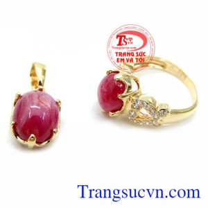 Bộ Trang Sức Nữ Ruby May Mắn uy tín chất lượng bảo hành 1 năm.