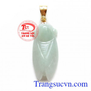 Bán Mặt Ve Sầu Ngọc chất lượng cao. Mặt Ve Sầu Ngọc, mặt dây chuyền con ve móc vàng 14K đẹp, đeo mang lại may mắn.