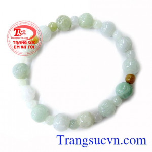 Chuỗi Ngọc Đeo Tay Đẹp, vòng ngọc cẩm thạch thiên nhiên.