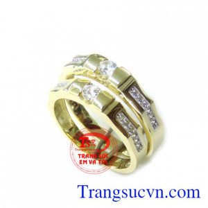 Đôi Nhẫn Cưới Vàng Son