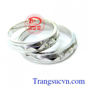 Cặp Nhẫn Hạnh Phúc Đong Đầy