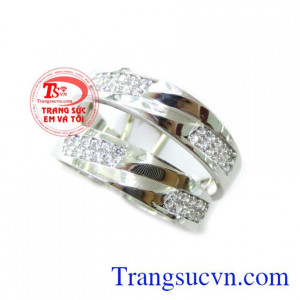 Nhẫn Cưới Vàng Trắng Cao Cấp chất lượng cao