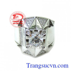 Chiếc Nhẫn Vàng Trắng Đẹp 2017 phù hợp nhiều phong cách thời trang đẳng cấp