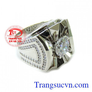 Nhẫn Vàng Trắng Nam 10k Sang Trọng phù hợp làm quà tặng cho người yêu thương những dịp ý nghĩa