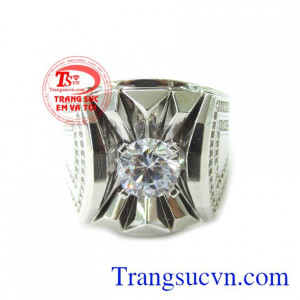 Nhẫn Vàng Trắng Nam 10k Sang Trọng thương hiệu uy tín, chất lượng, giao hàng nhanh trên toàn quốc