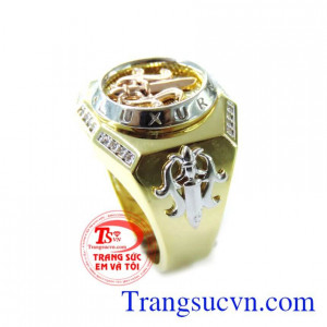 Nhẫn Nam Luxury Lịch Lãm chất lượng cao. Nhẫn Nam Luxury Lịch Lãm, nhẫn nam vàng tây, nhẫn nam đẹp