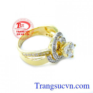 Chiếc Nhẫn Nữ To Đẹp chất lượng cao. Chiếc Nhẫn Nữ To Đẹp, nhẫn nữ vàng tây, nhẫn nữ 10k đẹp