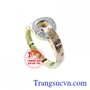 Nhẫn Nữ Chữ G Thời Trang mang phong cách trẻ trung thời trang cho phái đẹp