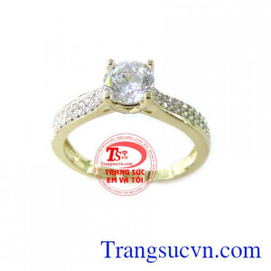 Chiếc Nhẫn Nữ Vàng Sang Trọng chất lượng cao. Chiếc Nhẫn Nữ Vàng Sang Trọng, nhẫn nữ vàng tây, nhẫn nữ đẹp