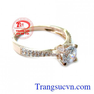 Nhẫn nữ vàng tây dành cho phái đẹp phù hợp làm quà tặng sinh nhật hoặc trong các dịp ý nghĩa