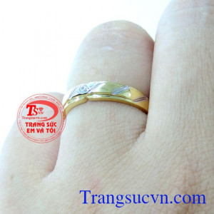 Cặp Nhẫn Cưới 10K Hạnh Phúc chất lượng cao