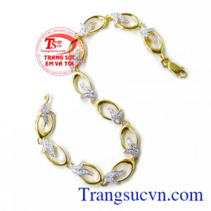 Lắc Tay Nữ Dễ Thương, lắc tay vàng tây nữ, lắc tay nữ đẹp. 