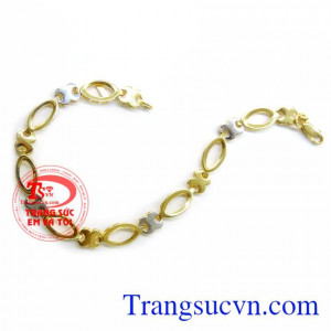 Chiếc Lắc Tay Mềm Mại, lắc tay nữ vàng tây, lắc cho nữ đeo tay đẹp. 