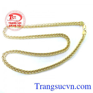 Dây chuyền nam vàng tây sang trọng