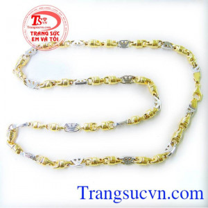 Dây chuyền nam vàng tây sang trọng