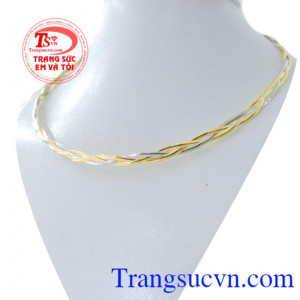 Kiềng nữ ý thời trang, kiềng nữ vàng tây nhập khẩu italy nguyên chiếc, kiềng vàng nữ đeo đẹp.