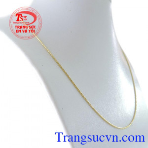 Dây chuyền nữ Ý 10k cá tính, dây chuyền nũ vàng tây, dây chuyền nữ đeo đẹp