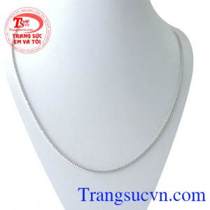 Dây chuyền 10k ý vàng trắng chất lượng cao