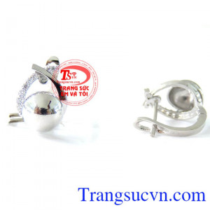 Bán Bông tai mặt tròn tinh tế chất lượng cao. 