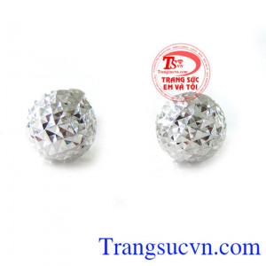 Bán Hoa tai trắng cho phái đẹp chất lượng vàng đảm bảo, kiểu dáng tinh tế thời trang cho phái đẹp.