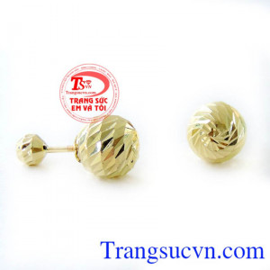 Bán Hoa tai vàng phay chất lượng cao.