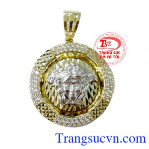 Mặt nam vàng tây đẹp mặt dây chuyền nam vàng tây, mặt dây nam đẹp