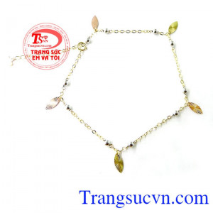 Chiếc lắc chân nữ vàng đẹp, dành cho nữ,lắc chân vàng là món quà tặng sinh nhật ý nghĩa,