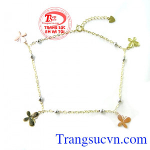 Lắc chân vàng tây