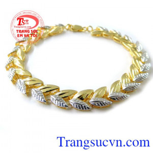 Bán Lắc nữ lá vàng may mắn chất lượng cao. 