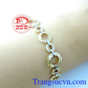 Lắc nữ vàng Korea 10k tinh tế, lắc nữ vàng tây lắc nữ đẹp. 