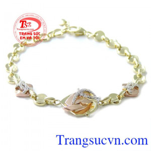 Bán Lắc nữ vàng tây korea 10k đẹp chất lượng vàng đảm bảo.