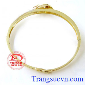 Vòng tay vàng chữ G thương hiệu, vòng tay vàng tây, vòng tay nữ đeo đẹp.