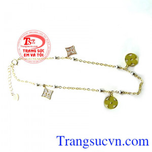 Lắc chân nữ vàng tây quà tặng cho nữ món quà phù hợp cho dịp sinh nhật và kỷ niệm