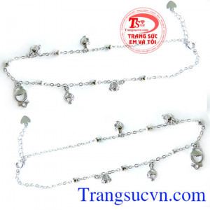 Lắc Nữ vàng trắng đảm bảo chất lượng,lắc chân là món quà ý nghĩa nhân ngày kỷ niệm tuyệt vời,