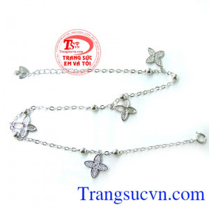 Lắc Vàng trắng cỏ bốn lá