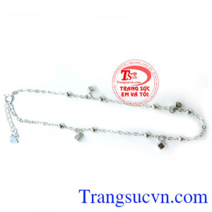 Lắc chân tình yêu ngọt ngào bảo hành 6 tháng miễn phí,bảo hành đánh bóng trọn đời,