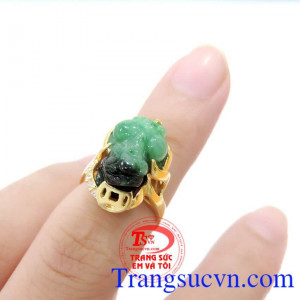 Tỳ hưu ngọc nhẫn nữ hà nội chất lượng đảm bảo uy tín,chiếc Tỳ hưu ngọc nhẫn nữ đeo tay,là món quà tặng trong dịp sinh nhật rất ý nghĩa