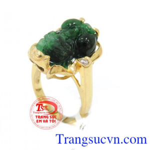 Chiếc Nhẫn vàng tài lộc tỳ hưu Chất lượng đảm bảo uy tín,Nhẫn vàng tài lộc tỳ hưu bảo hành 1 năm