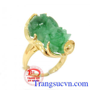 Chiếc nhẫn tỳ hưu ngọc tinh tế và đẳng cấp,Chiếc nhẫn tỳ hưu ngọc Jadeite,Thanh toán an toàn,Chiếc nhẫn tỳ hưu ngọc giao toàn quốc,Chiếc nhẫn tỳ hưu ngọc