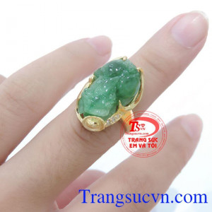 Chiếc nhẫn tỳ hưu ngọc tinh tế và đẳng cấp,Chiếc nhẫn tỳ hưu ngọc Jadeite,Thanh toán an toàn,Chiếc nhẫn tỳ hưu ngọc giao toàn quốc,Chiếc nhẫn tỳ hưu ngọc