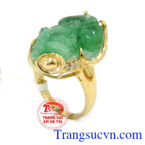 Chiếc nhẫn tỳ hưu ngọc tinh tế và đẳng cấp,Chiếc nhẫn tỳ hưu ngọc Jadeite,Thanh toán an toàn,Chiếc nhẫn tỳ hưu ngọc giao toàn quốc,Chiếc nhẫn tỳ hưu ngọc