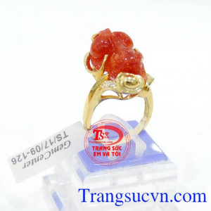 Nhẫn vàng tỳ hưu đỏ chất lượng đảm bảo uy tín,giá chiếc Nhẫn vàng tỳ hưu đỏ đảm bảo chất lượng,bảo hành 1 năm mọi dịch vụ,giao toàn quốc