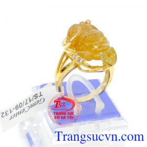 Nhẫn nữ thạch anh tóc vàng đẹp tinh tế,có giấy kiểm định đá quý và vàng,bảo hành Nhẫn nữ thạch anh tóc vàng đẹp,giao Nhẫn nữ thạch anh tóc vàng đẹp toàn.