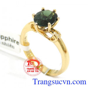 Đá thiên nhiên hộ mệnh mang lại may mắn, sức khỏe cho người sử dụng,Nhẫn nữ vàng nữ sapphire,Nhẫn nữ vàng nữ sapphire.