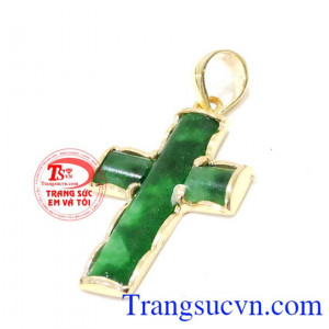 Ngọc cẩm thạch Thánh Giá đeo cổ,Chất lượng đảm bảo uy tín