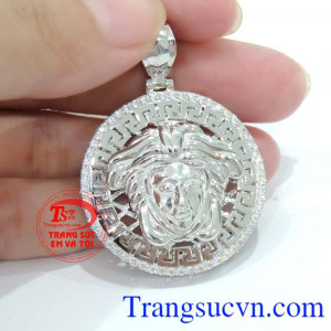 Mặt dây chuyền vàng trắng nam
