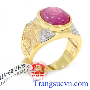Nhẫn vàng 14k nam ruby thiên nhiên chất lượng đảm bảo uy tín tinh tế và sang trọng,Nhẫn vàng 14k nam ruby bảo hành 1 năm, món quà tặng Chồng thể hiện sự quan tâm và sâu sắc