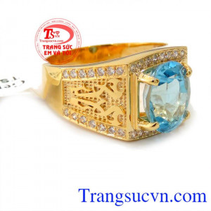 Nhẫn nam xanh lam là món quà tặng ý nghĩa cho người yêu thương