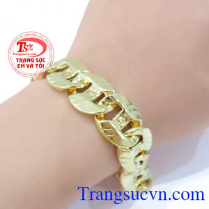 Chiếc Lắc tay vàng nam đeo đeo tay nam tính bản to đeo khỏe,bảo hành chu đáo,giao Lắc tay vàng nam đeo toàn quốc.