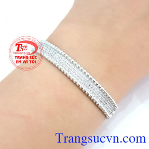 Vòng vàng trắng 18k